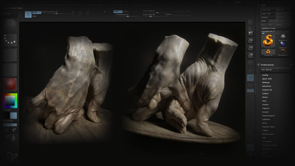 Ліпимо кисть руки в ZBrush